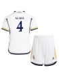 Otroški Nogometna dresi replika Real Madrid David Alaba #4 Domači 2023-24 Kratek rokav (+ hlače)